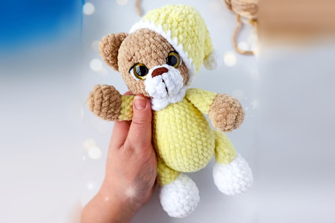 Crochet Teddy Bear In Pajamas Amigurumi Free Pattern Pdf Passo A