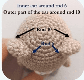 PDF Crochet Totoro Bear Amigurumi Free Pattern Ears