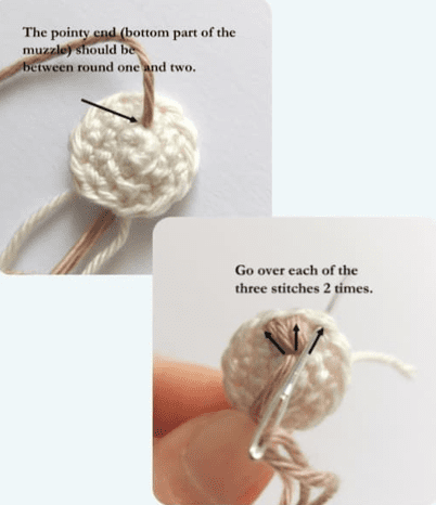 PDF Crochet Totoro Bear Amigurumi Free Pattern Muzzle