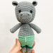 Crochet Hippo Amigurumi Free PDF Pattern 75x75