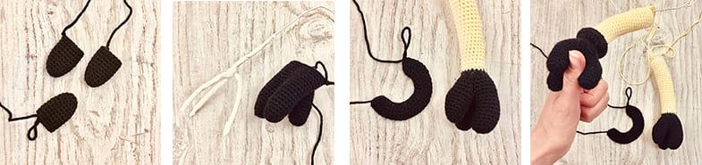 Crochet Minion Rush Free PDF Amigurumi Pattern Arms