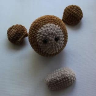 Crochet Monkey PDF Amigurumi Free Pattern Muzzle