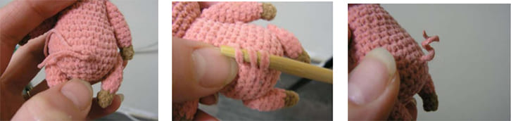 Crochet Piglet PDF Amigurumi Free Pattern Tail