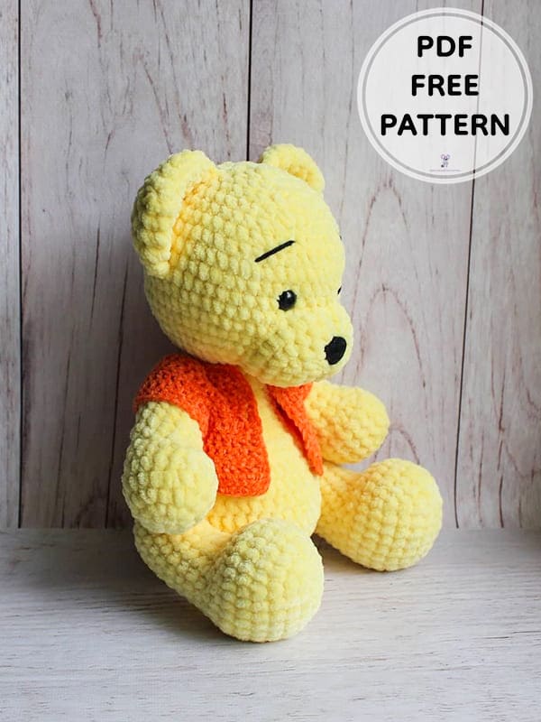 Crochet Plush Bear PDF Amigurumi Free Pattern 1 1