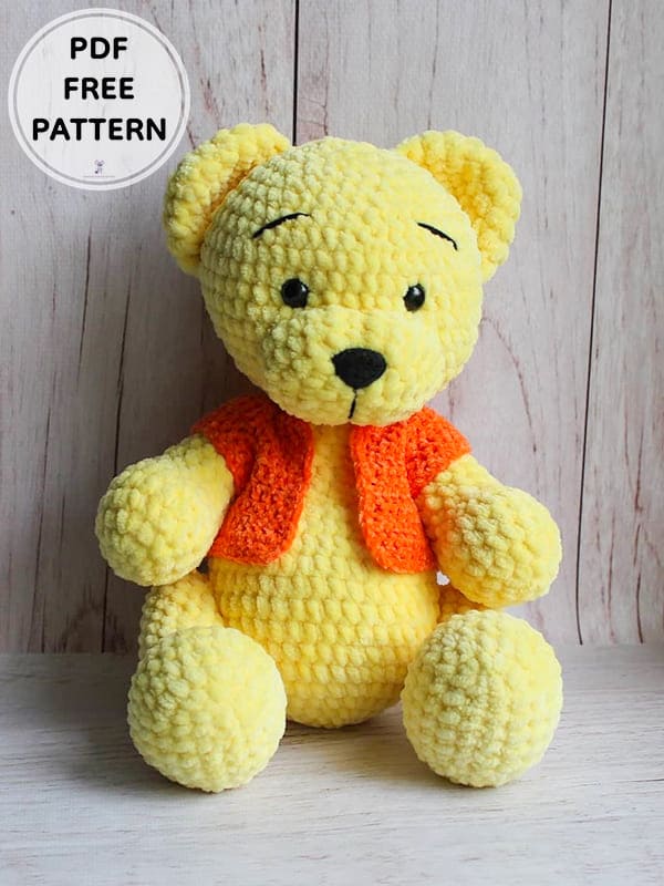 Crochet Plush Bear PDF Amigurumi Free Pattern
