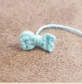Crochet Rattle Snow Maiden Free PDF Amigurumi Pattern Bow