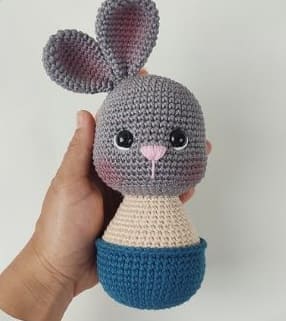 Cute Bunny Melvin PDF Amigurumi Free Pattern Body2
