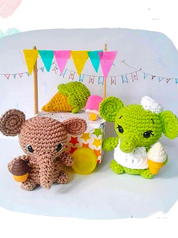 Elefante Simon PDF Amigurumi Patron Gratis