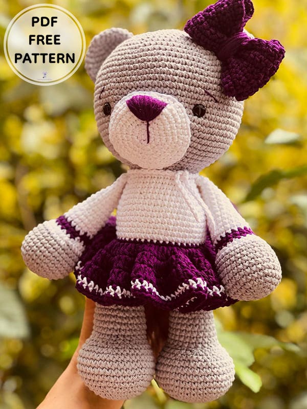 PDF Crochet Cute Bear Amigurumi Free Pattern 1