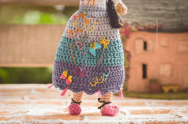PDF Crochet Doll Maribel Amigurumi Free Pattern Skirt2