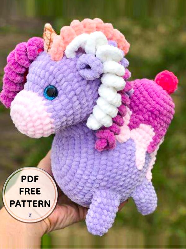 PDF Crochet Unicorn Amigurumi Free Pattern 1 1