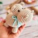 PDF Cute Baby Hippo Amigurumi Free Pattern 75x75