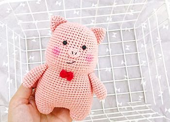 Pequeno Porco Brinquedo Animal PDF Padrão Amigurumi Grátis
