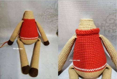 Rolly Crochet Deer PDF Amigurumi Free Pattern Collar
