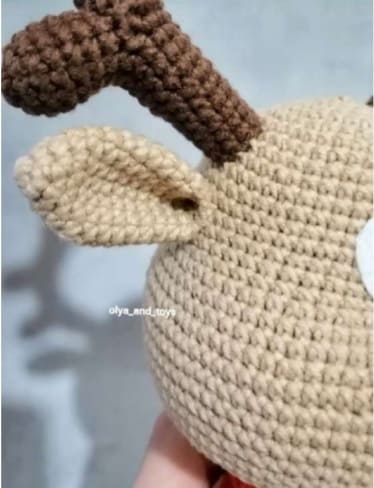 Rolly Crochet Deer PDF Amigurumi Free Pattern Ears
