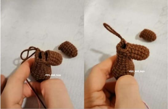 Rolly Crochet Deer PDF Amigurumi Free Pattern Horns 2
