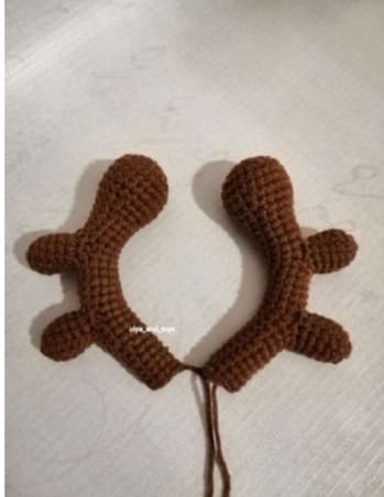 Rolly Crochet Deer PDF Amigurumi Free Pattern Horns 4
