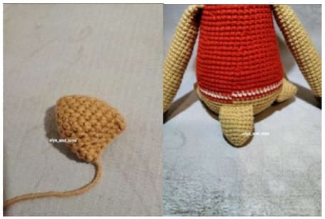 Rolly Crochet Deer PDF Amigurumi Free Pattern Tail