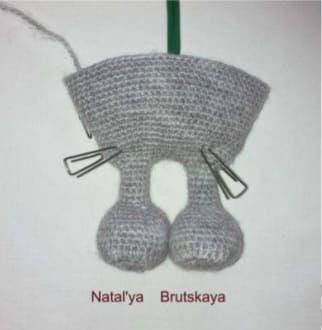 Valentines Day Crochet Bear PDF Amigurumi Free Pattern Body 2