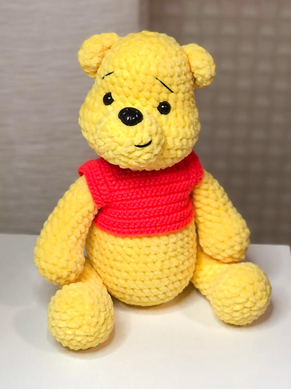 Winnie The Pooh Crochet Bear PDF Amigurumi Free Pattern 3