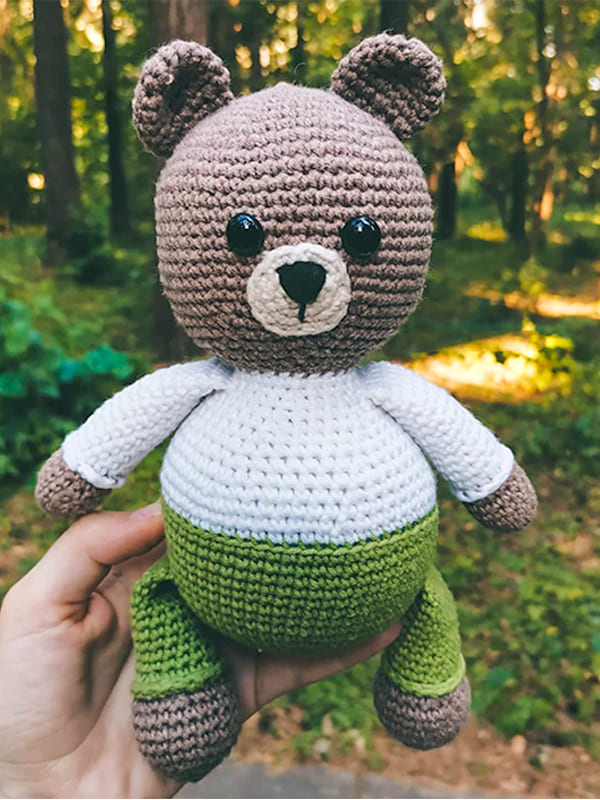 Crochet Baby Bear Mischa PDF Amigurumi Free Pattern 1