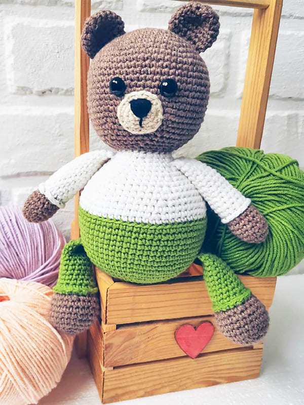 Crochet Baby Bear Mischa PDF Amigurumi Free Pattern 4
