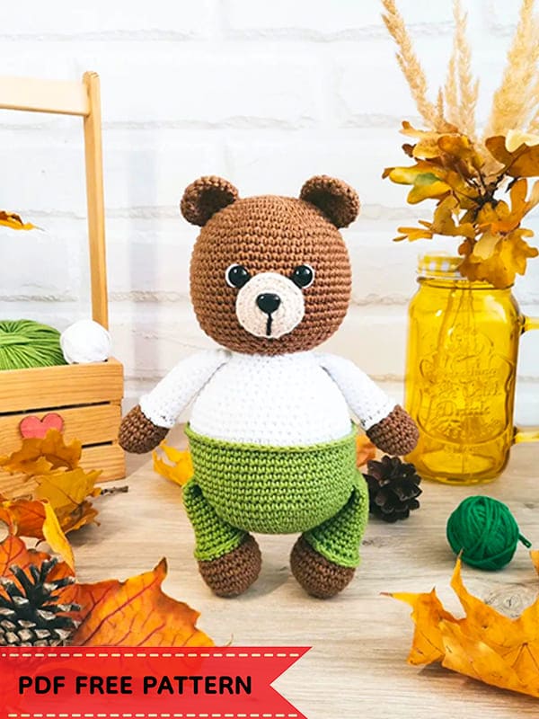 Crochet Baby Bear Mischa PDF Amigurumi Free Pattern