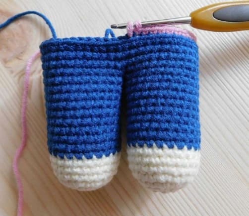 Crochet Doll Pupa PDF Amigurumi Free Pattern Legs3