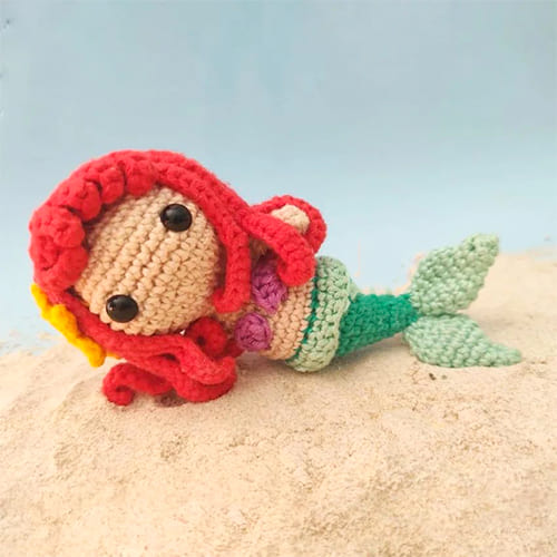 Crochet Mermaid Ari Amigurumi PDF Free Pattern 3