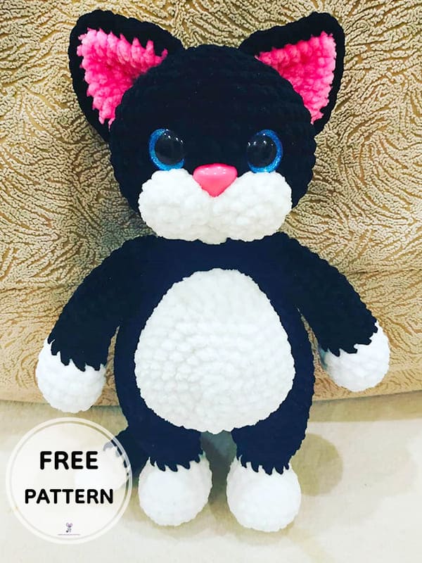 Crochet Plush Cat PDF Amigurumi Free Pattern