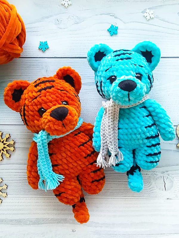 Crochet Plush Tiger PDF Amigurumi Free Pattern 1