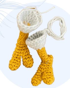 Cute Bird Tori PDF Amigurumi Free Pattern Legs