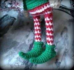 Lanny Santas Helper Crochet Doll PDF Amigurumi Free Pattern Legs2