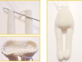 Lina The Crochet Doll PDF Amigurumi Free Pattern Body