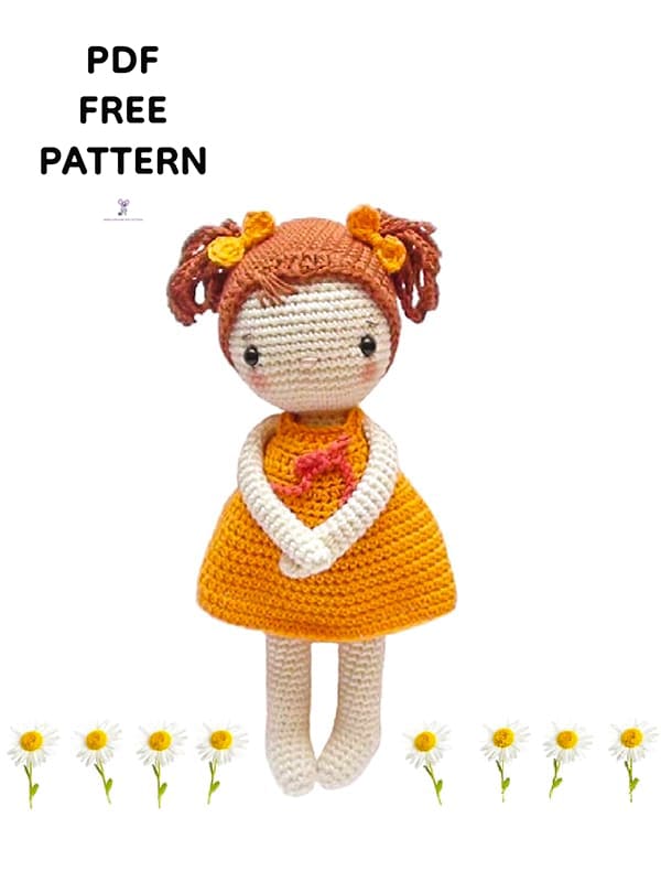 Lina The Crochet Doll PDF Amigurumi Free Pattern