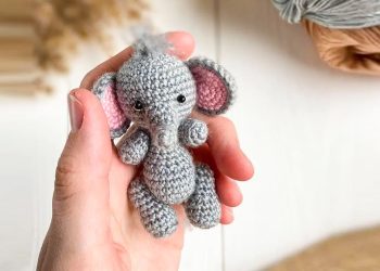PDF Crochet Cute Elephant Keychain Amigurumi Free Pattern