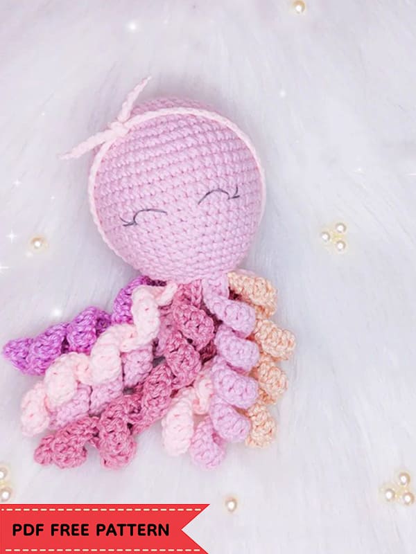 PDF Crochet Cute Octopus Amigurumi Free Pattern 01