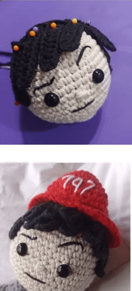 PDF Crochet Fireman Amigurumi Free Pattern Head