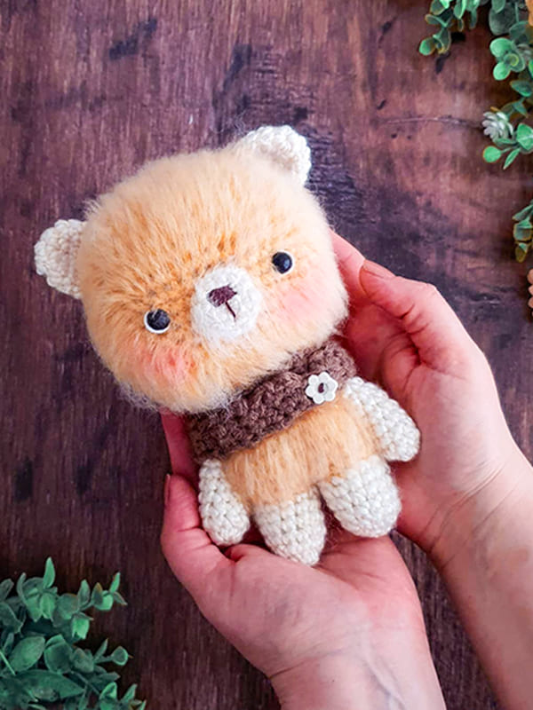 PDF Crochet Furry Teddy Bear Amigurumi Free Pattern 2