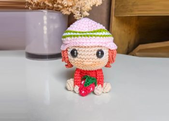 PDF Crochet Strawberry Girl Amigurumi Free Pattern