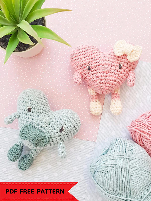 PDF Crochet Sweetheart Amigurumi Free Pattern 1