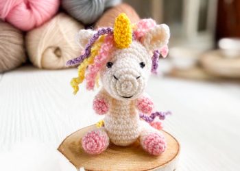 PDF Crochet Unicorn Keychain Amigurumi Free Pattern