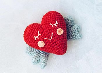 PDF Crochet Valentine Heart Amigurumi Free Pattern