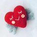 PDF Crochet Valentine Heart Amigurumi Free Pattern 75x75