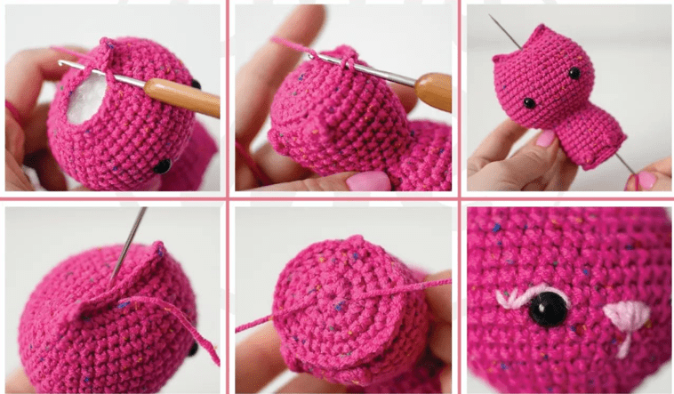 PDF Crochet Valentines Kitten Amigurumi Free Pattern Body