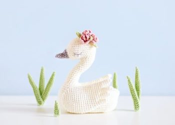 PDF Crochet White Swan Amigurumi Free Pattern