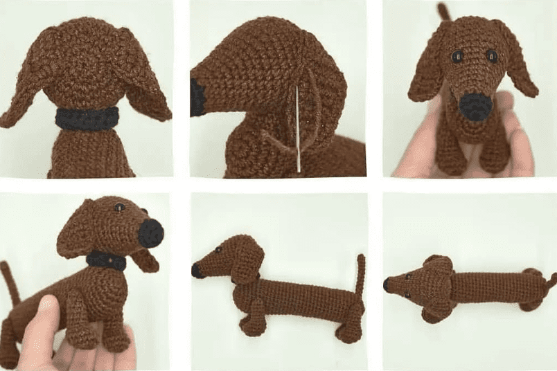 PDF Cute Dog Amigurumi PDF Crochet Pattern Assembly2