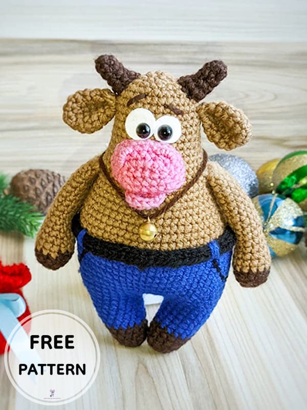 Crochet Bull PDF Amigurumi Free Pattern