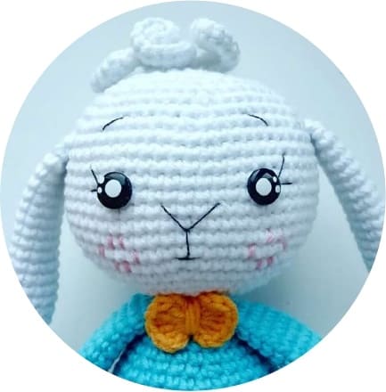 Crochet Bunny PDF Amigurumi Free Pattern Muzzle