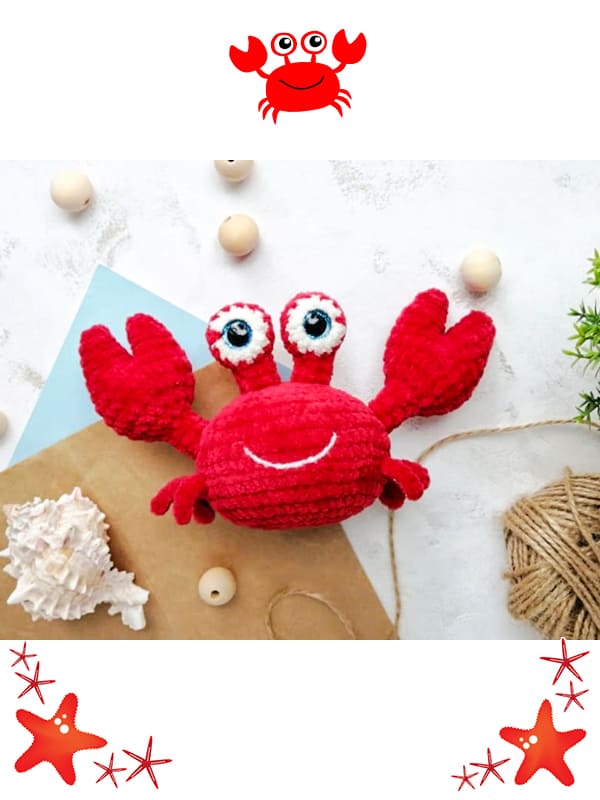 Crochet Crab PDF Amigurumi Free Pattern 2